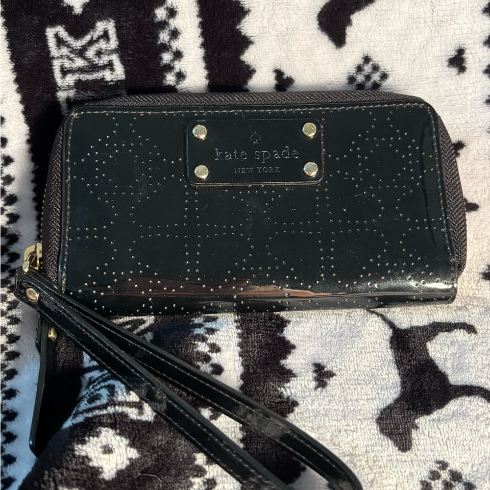 Kate Spade Black Studded Wallet